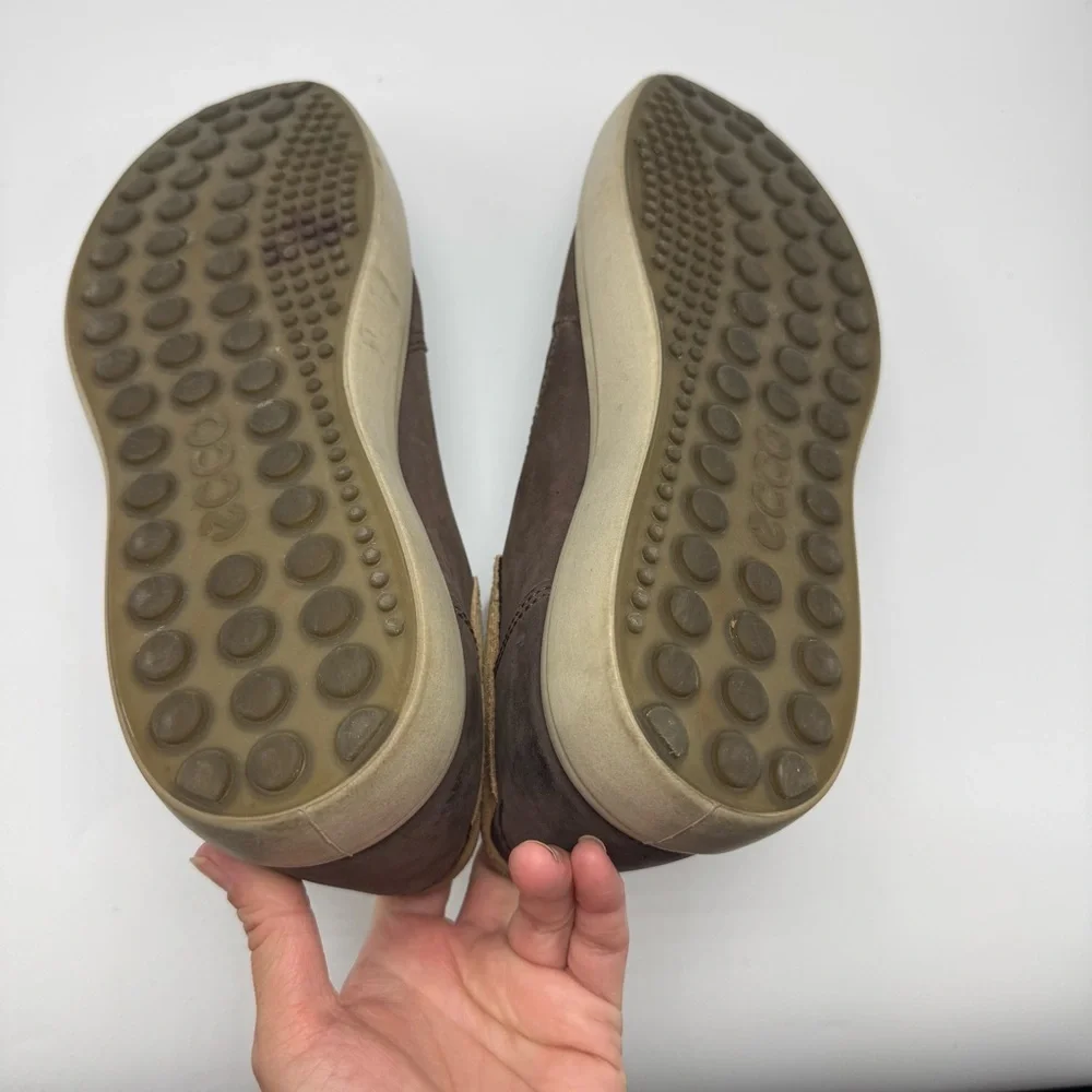 Ecco Soft 7 Slip On Loafer Mens Size 43 US 9/9.5 Brown Leather Comfort